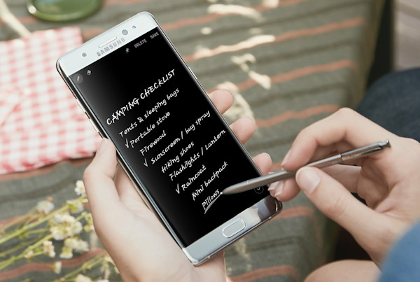 Samsung Galaxy Note7 - Notizen auf dem Display