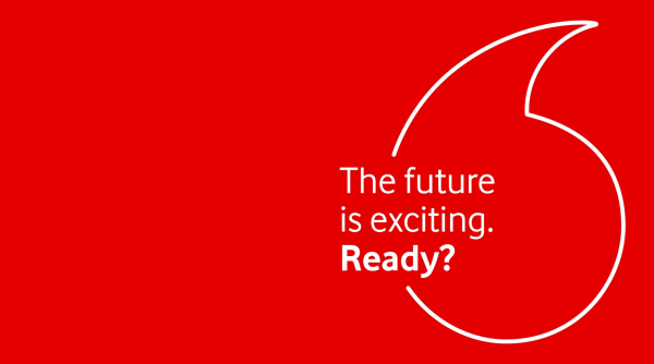 Vodafone-Slogan: The future is exciting. Ready?