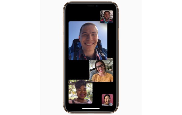 Gruppen FaceTime in iOS 12.1 (Bild: Apple) Gruppen FaceTime in iOS 12.1