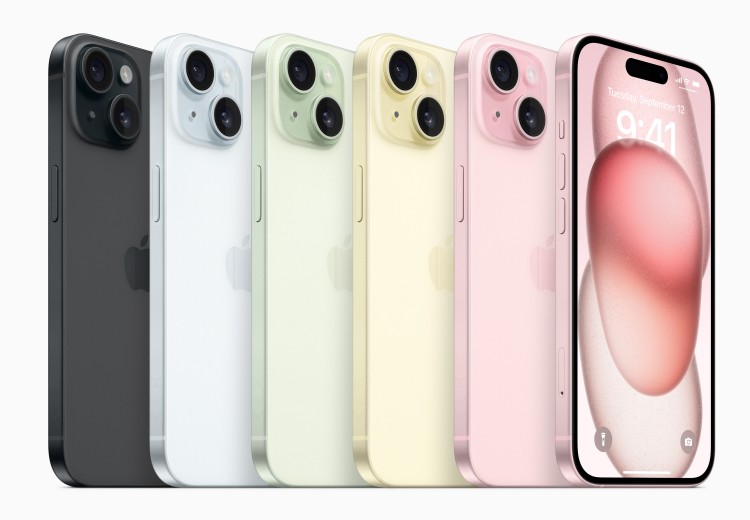 Apple iPhone 15 und iPhone 15 Plus in fünf neuen Farben