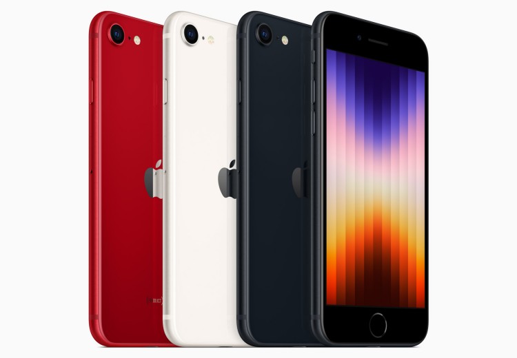 Apple iPhone SE (2022) in drei Farben