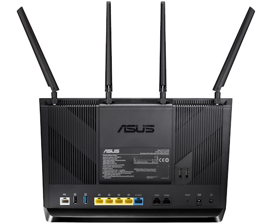 ASUS DSL-AC87VG Router - Anschlüsse
