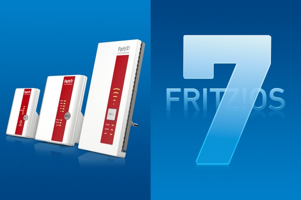 AVM startet mit FRITZ!OS 7 für aktuelle FRITZ!WLAN Repeater und FRITZ!Powerline-Produkte mit WLAN (Bild: AVM) FRITZ!OS 7 für aktuelle FRITZ!WLAN Repeater