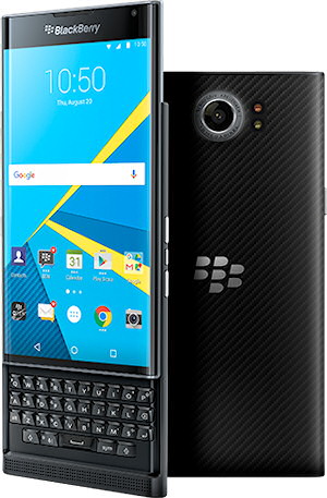 BlackBerry PRIV Smartphone - Vorder- und Rückseite
