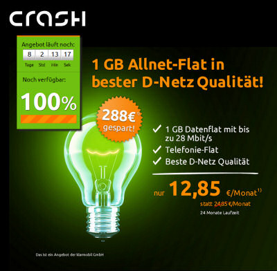 crash-tarife: Allnet-Flatrate im D-Netz für unter 13 Euro