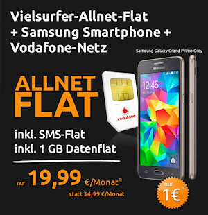 crash-tarife: Allnet-Flat mit 1 GB LTE-Daten und Smartphone für 19,99 Euro