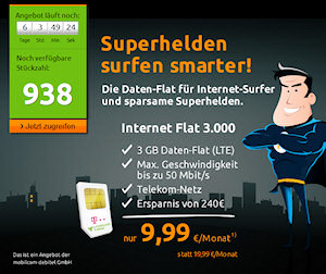 crash-tarife: 3 GB LTE-Daten im Telekom-Netz für 9,99 Euro
