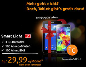 crash-tarife.de Smart Light Tarif mit Galaxy S5 iund Galaxy Tab3 Lite