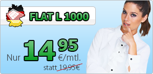 DeutschlandSIM Flat L 1000 für 14,95 Euro