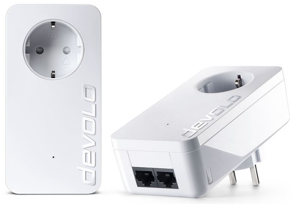 Adaptateur CPL Devolo DLAN 1000 Duo+ - 1000 Mbit/s, 2 Ports Ethernet - Extension Réseau Via Prise électrique