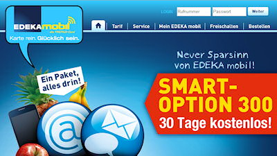 EDEKA mobil Smart Option 300 - 30 Tage gratis