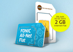 Fonic Aktion: All-Net-Flat mit 2 GB Daten