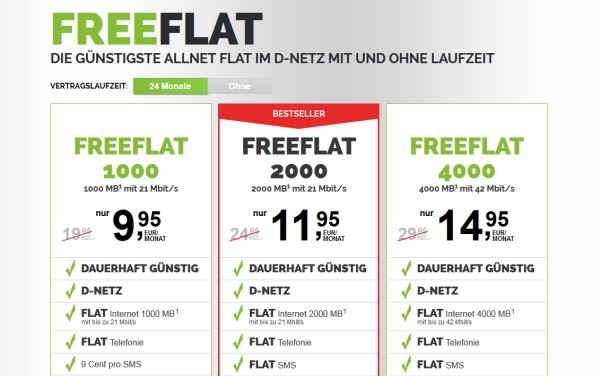Neue freenetmobile Tarife ab 15. Mai 2017