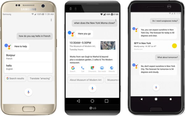 Google Assistant auf Android Smartphones