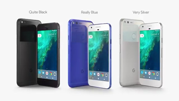 Google Pixel in verschiedenen Farben