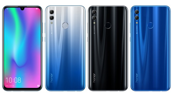 Honor 10 Lite in Sky Blue, Midnight Black und Sapphire Blue Honor 10 Lite in Sky Blue, Midnight Black und Sapphire Blue