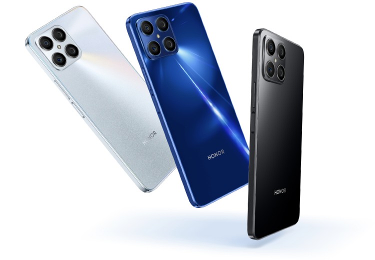 Honor X8 Smartphone in drei Farben