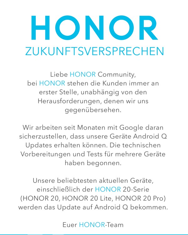 Honor Zukunftsversprpechen #2