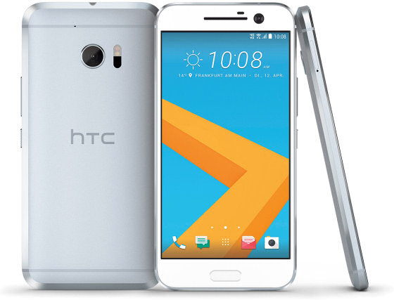 HTC 10 Smartphone in Glacial Silver