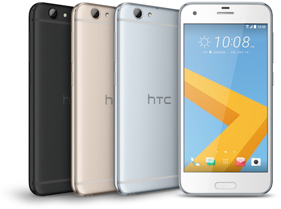 HTC A9s Smartphone in verschiedenen Farben
