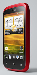 HTC Desire C in rot