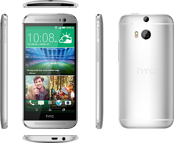 HTC One M8 Rund-um-Ansicht