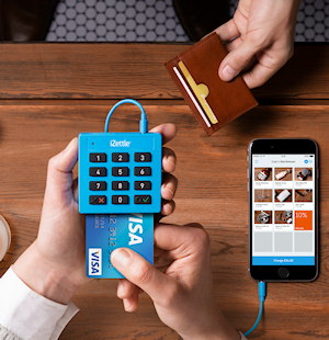 Mobiler Kreditkartenleser von iZettle