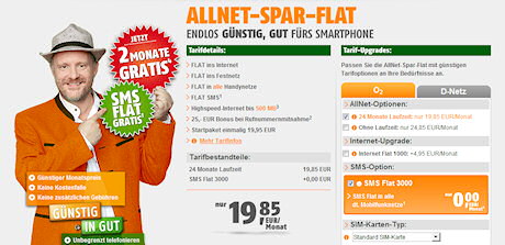 klarmobil AllNet-Spar-Flat Aktion