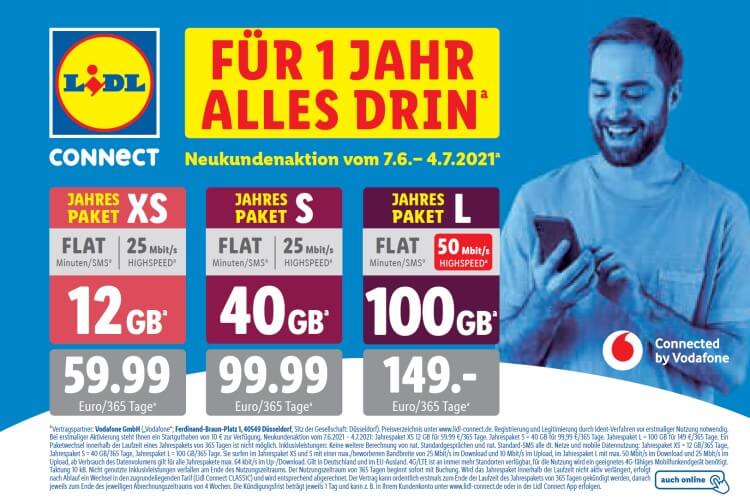 Lidl Connect Jahrespakete