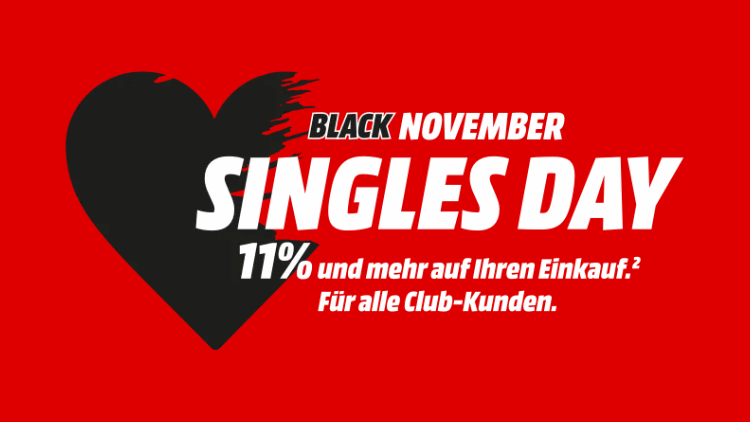 MediaMarkt Singles Day Rabatt-Aktion am 11.11.2020