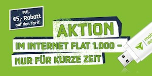 mobilcom-debitel Internet-Flat 1.000 Aktion