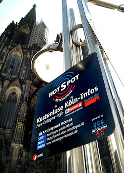 Kostenlose WLAN HotSpots in Köln von NetCologne