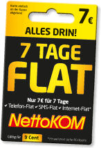 NettoKOM 7 Tage Allnet Flat