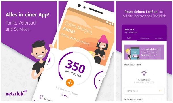 netzclub App (Bild: Telefónica) netzclub App
