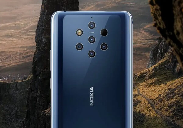 Nokia 9 PureView mit 5 Kameras