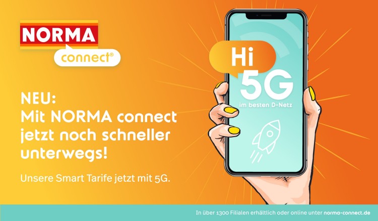 Upgrade ins 5G-Netz der Telekom für NORMA connect Kunden