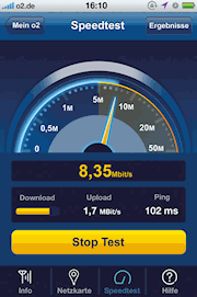 o2 Live Check App: Speed Test