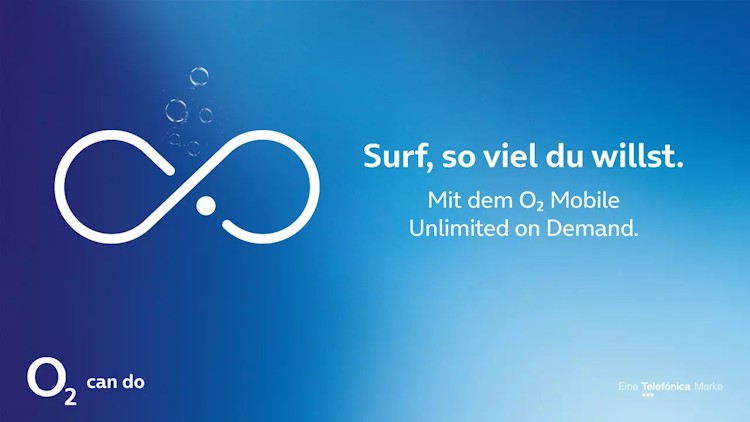 Im Tarif O2 Mobile Unlimited on Demand steht potentiell unlimitiertes Datenvolumen zur Verfügung (Bild: O2 Telefónica) O2 Mobile Unlimited on Demand Tarif - Teaser