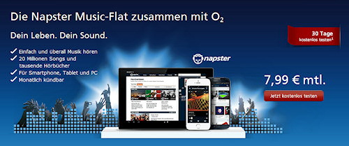 o2 Napster Musik-Flat