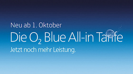 Neue o2 Blue Tarife ab Oktober 2015 - Teaser