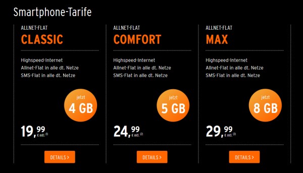 otelo Sommerangebote im Juli 2017 (Screenshot: otelo.de) otelo Sommerangebote im Juli 2017