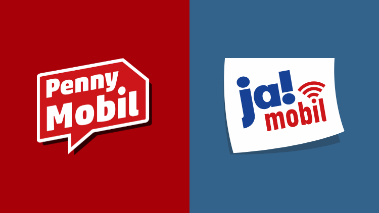Penny Mobil und ja! Mobil Logo
