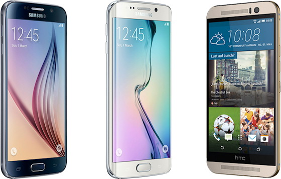 Samsung Galaxy S6 und Galaxy S6 Edge und HTC One M9 im Vorverkauf