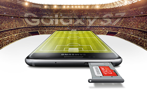 Gratis 128 GB microSD EVO+ Speicherkarte für Käufer eines eines Samsung Galaxy S7 oder Galaxy S7 edge