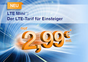 simply LTE MINI Tarif für 2,99 Euro/Monat