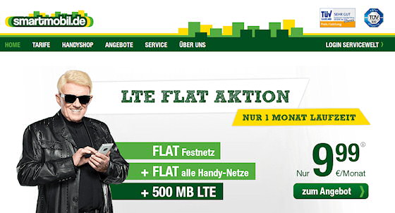 smartmobil: Allnet-Flat mit LTE für 9,99 Euro