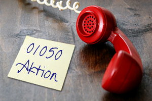 01050 Call-by-Call Aktion für Auslandsgespräche