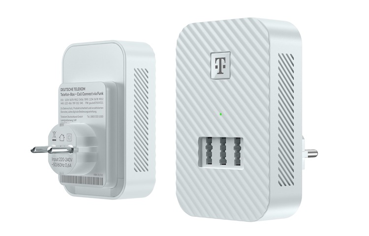 Die Telefon-Box Call Connect via Funk ermöglicht Festnetz-Telefonie über das Mobilfunknetz (Bild: Deutsche Telekom) Telefon-Box Call Connect via Funk