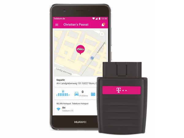 Telekom CarConnect: Smartphone und Adapter