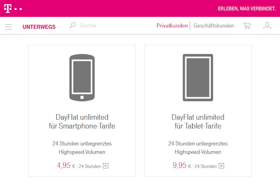 DayFlat unlimited ab 4,95 Euro